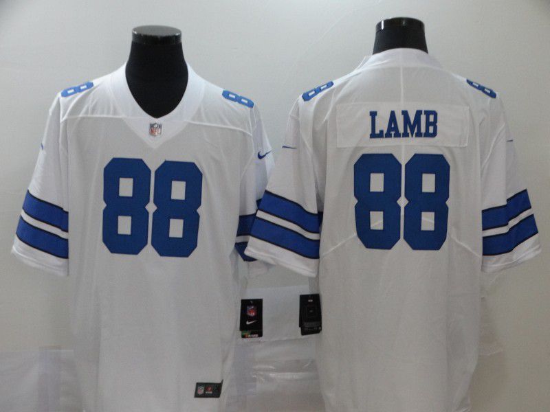 Men Dallas Cowboys 88 Lamb White Nike Vapor Untouchable Stitched Limited NFL Jerseys